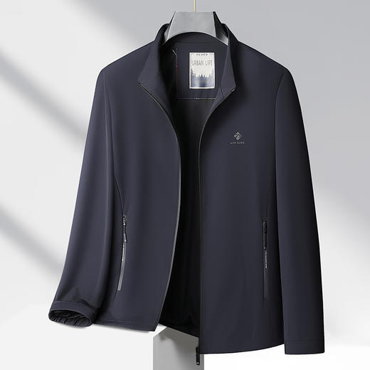 【Q】【新款DSZ】大依优型大码男装立领夹克加肥加大休闲夹克胖子宽松外套上衣户外 商品图0