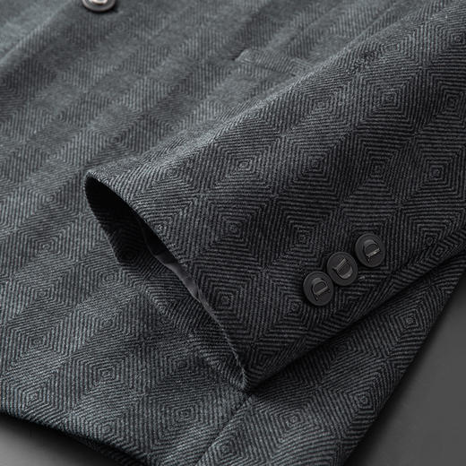 【新款DDA】大依优型品质西服外套商务夹克男宽松加肥加大码上衣胖子正装休闲 商品图4