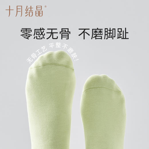 孕妇袜子秋冬月子袜产后产妇纯棉松口简约中长筒袜 商品图4