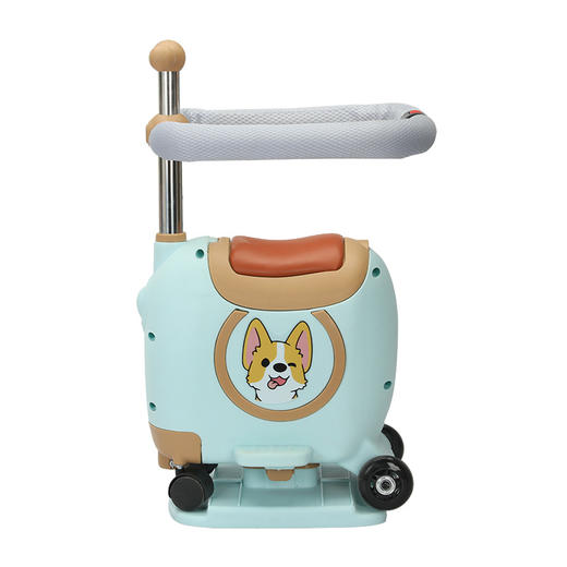 【新款电动车前置座椅，可储物可滑行的儿童座椅】储物箱滑行车儿童座椅 电瓶车带灯光音乐护栏 多功能宝宝座椅扭扭车-QQ 商品图4