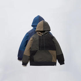 KUON Patchwork Hoodie 日本传统编织工艺Kumihimo拼接连帽卫衣