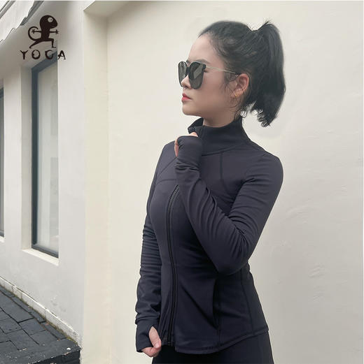 壁虎瑜伽【2310WT268】修身加绒中暖外套（无胸垫）【5天发货】 商品图3