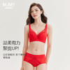 美季美优内衣女小胸聚拢防下垂收副乳蕾丝女士调整型红色胸罩 商品缩略图0