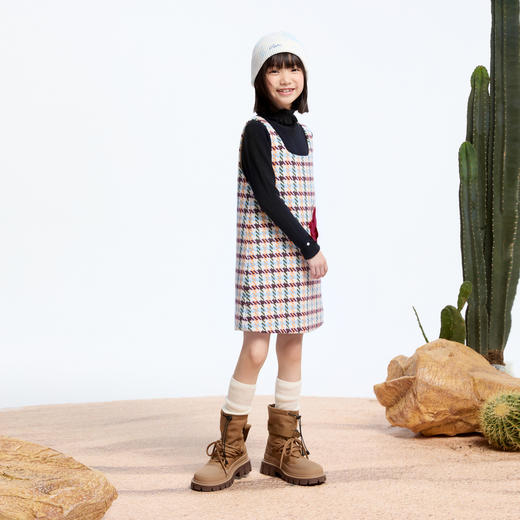 女童甜趣钩花毛呢裙冬季新款安奈儿童装实体店同款AG443799 商品图3