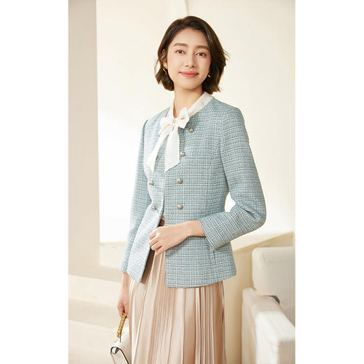 乔万尼小香风外套新款知性高级感EM3B369 商品图3