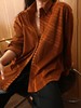 金焦色秋季新款灯芯绒衬衫衬衫式开衫罩衫 商品缩略图0