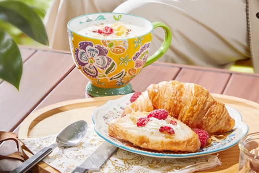 JOYYE新骨瓷手绘陶瓷早餐杯大容量牛奶麦片杯 商品图2