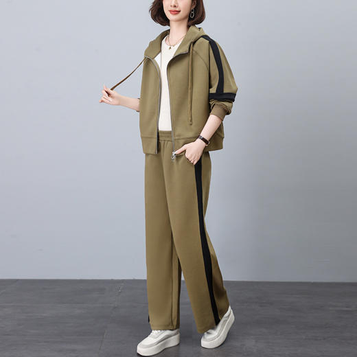 气质时尚减龄运动休闲，撞色卫衣两件套HR-YQL1503 商品图2