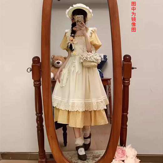 裁缝学苑AS337洛丽塔复古连衣裙纸样女装拼接两件套装样板裁剪 商品图2