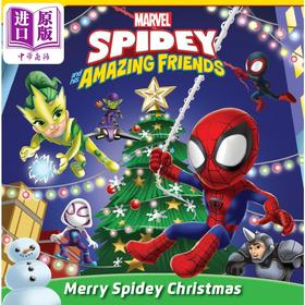 【中商原版】蜘蛛侠与朋友们 圣诞快乐 Marvel Spidey and His Amazing Friends Merry Spidey Christmas英文原版进口绘本故事