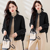 时尚短款毛呢外套，韩系气质羊毛双面呢大衣HR-88163 商品缩略图2