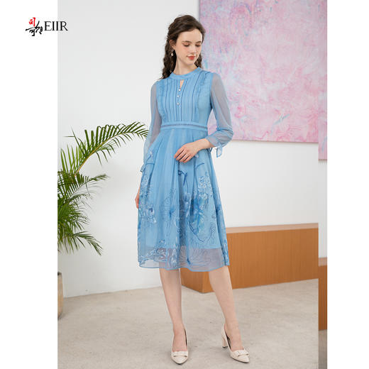 司歌连衣裙刺绣弹力长袖修身A901006X 商品图2