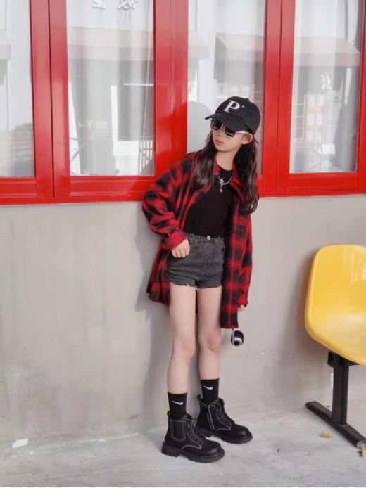 😍😍【岁愿2024秋冬新款侧拉链爆款马丁靴短靴SY-130】欢乐童年🤔，岁愿相伴 🔥岁愿潮流童鞋属于🌸岁愿品牌童鞋家族✌️潮童板块童鞋 商品图1