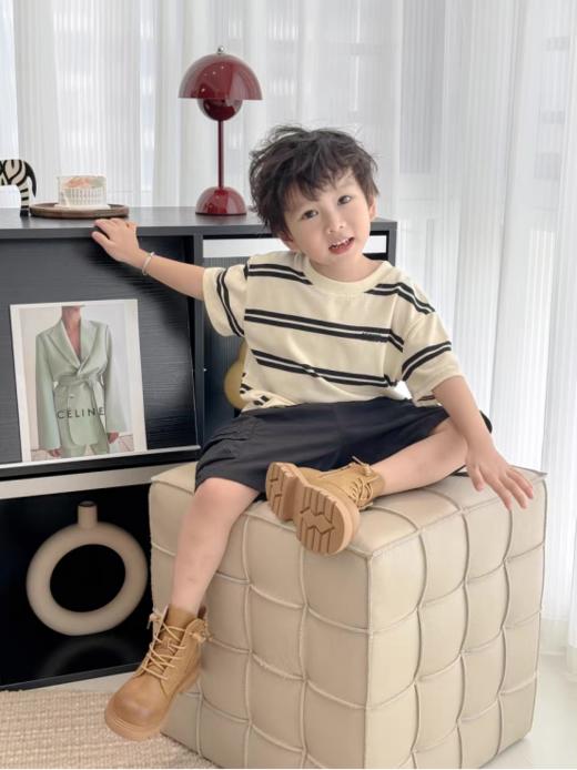 😍😍【岁愿2024秋冬新款侧拉链爆款马丁靴短靴SY-130】欢乐童年🤔，岁愿相伴 🔥岁愿潮流童鞋属于🌸岁愿品牌童鞋家族✌️潮童板块童鞋 商品图4