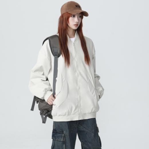 🔅🔅🔅【罗蒙情侣款运动休闲棒球服外套JK0799款】🌷▸初秋装备一站式购齐 🌟▸4D立体宽松剪裁，👊胖瘦都能穿，💅修身百搭 商品图3