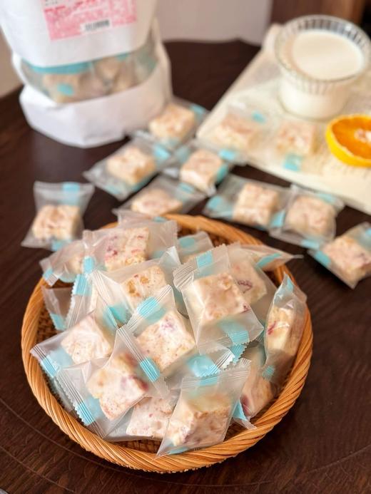 【一町無二·草莓羊奶芙】软糯拉丝❗大草莓冻干🍓奶香浓浓🔥优质原材料！ ▪单颗独立包装！干净方便携带！ 商品图1