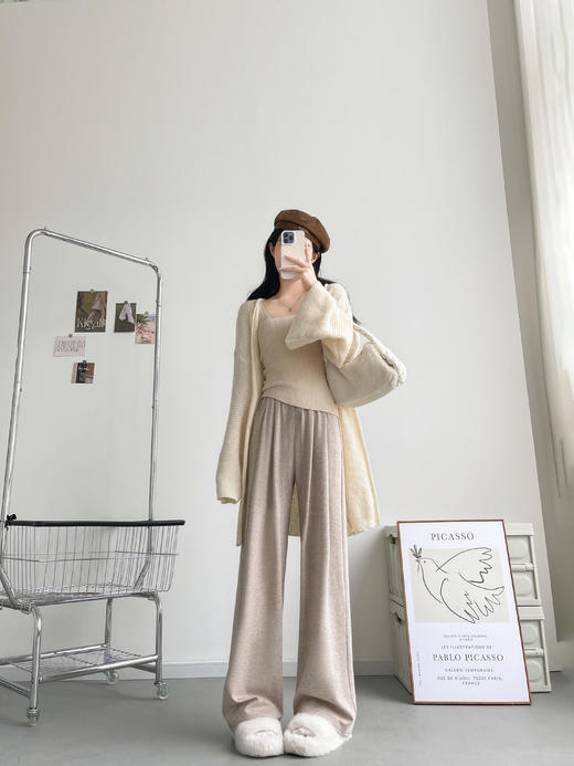 【29元限时秒杀】【秀黛】女羊绒糯米长裤女春秋长裤L3553004T【门店同款】 商品图0