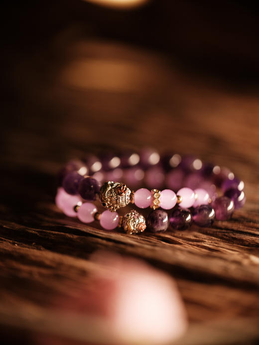  |紫晶小周天配大鹏鸟珠型1.0cm【器悟雅玩】 商品图0