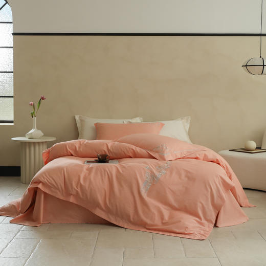 奢纺绒 磨毛肌理 春丝-桔 商品图3