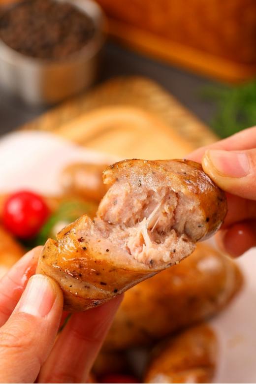 🌈【君栀禾黑猪肉烤肠】✅告别淀粉肠，👏🏻配料表干净，🔥🔥肥瘦相间的上好黑猪部位，😘黄金3：7肥瘦配比 ✅无添加，杜绝科技与狠活儿 商品图4