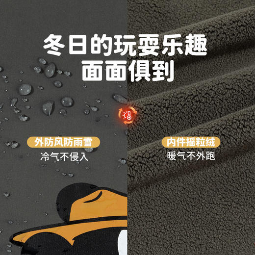 迪士尼【一衣三穿】24年秋冬款男童休闲运动保暖耐磨外套ZD3DS022 商品图9