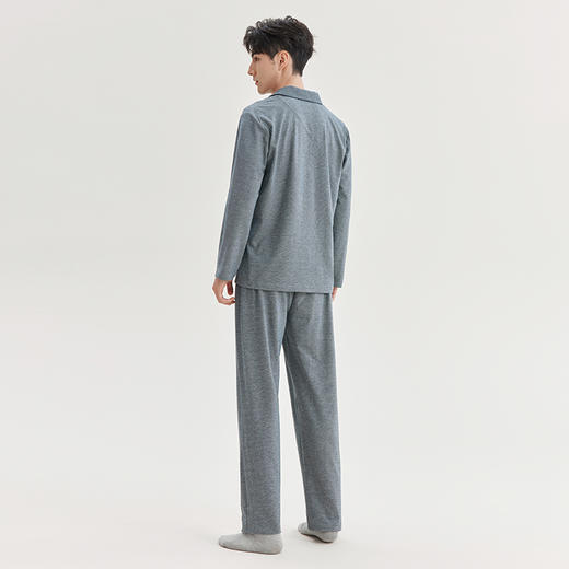 美季美优睡衣春秋男2024新款德芙绒套装长袖长裤家居服 商品图4