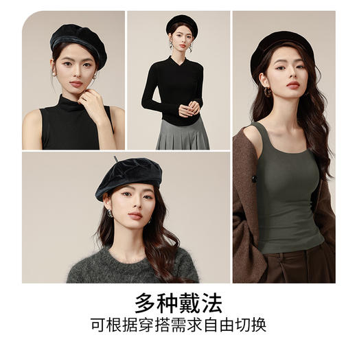 [屁侠推荐]颗里鎏光绒贝雷帽 不挑衣贝雷帽 防寒保暖 适合多种脸型 商品图4