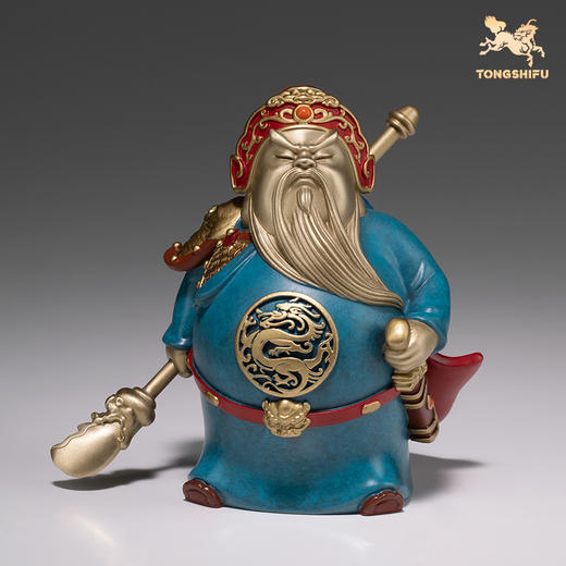 铜师傅《于荣光联名关羽》桌面萌版武财神铜关公摆件 家居 工艺品 商品图1