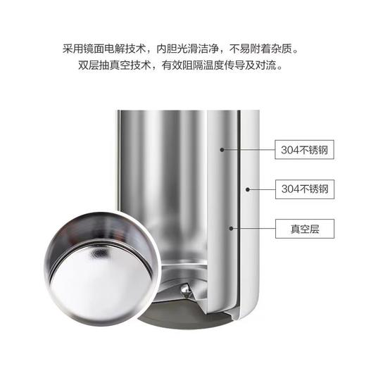 bobo子弹头 304不锈钢 超真空大容量宽口径外出保温杯500ml 商品图1
