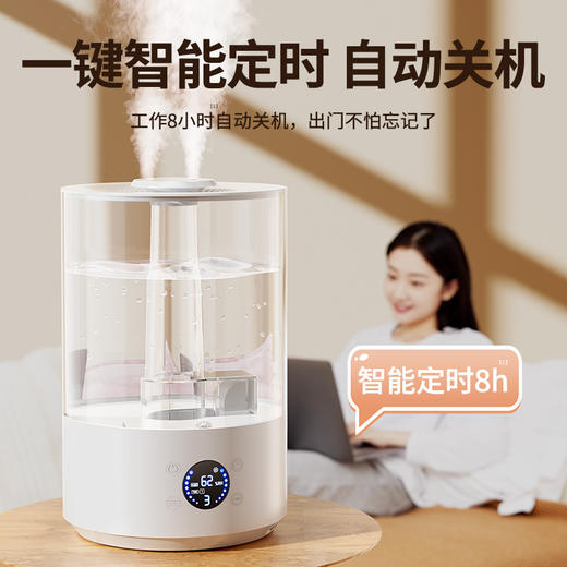 秋冬【加湿器家用】大雾量桌面双喷香薰机 空调卧室补水保濕空气净化器 商品图3