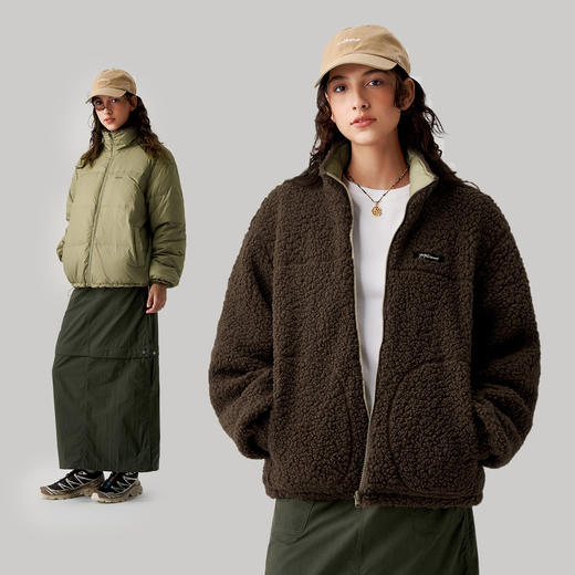 [两面穿]714street山系户外防风羽绒服男冬季新款羊羔绒羽绒外套 商品图2