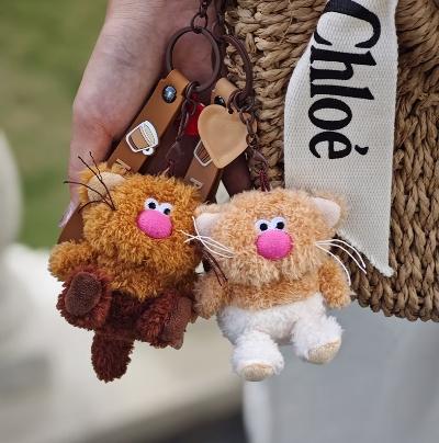 咖啡喵呜“拿铁”+心里，毛绒钥匙扣 商品图1