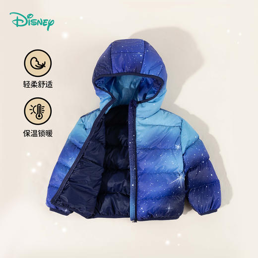 迪士尼【星空米奇羽绒服】24秋冬新款男童轻薄羽绒服时尚百搭防风外套ZD4DS020 商品图2