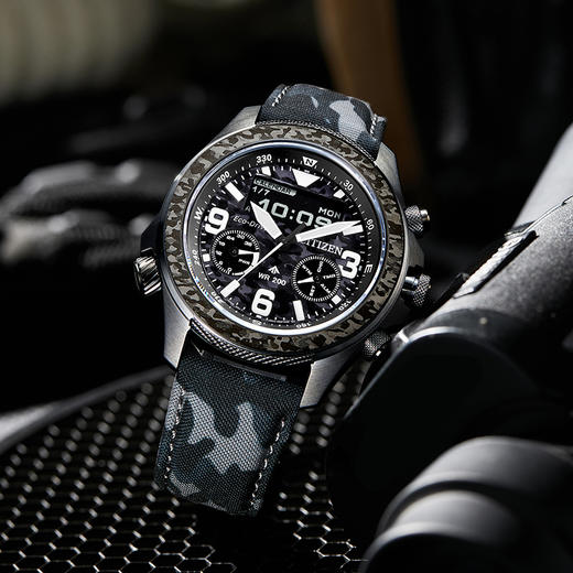 西铁城/CITIZEN覆膜运动光动能钢带男表JV1008-63E 商品图8