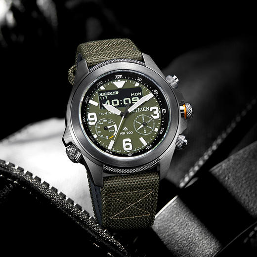 西铁城/CITIZEN运动光动能编织带男表JV1005-02W 商品图7