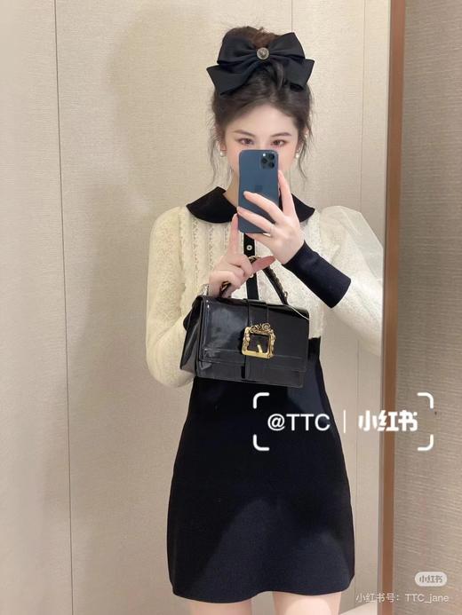 【S1】JORYA拼接毛衣连衣裙O161409D 商品图3