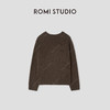 ROMI STUDIO“松弛随性”7针单边*羊毛V领软糯针织开衫 432CS281 商品缩略图1