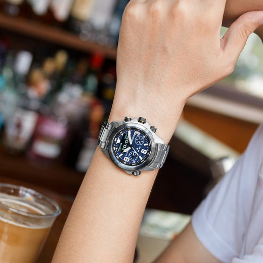 西铁城/CITIZEN运动光动能钢带男表JV1006-51L 商品图9