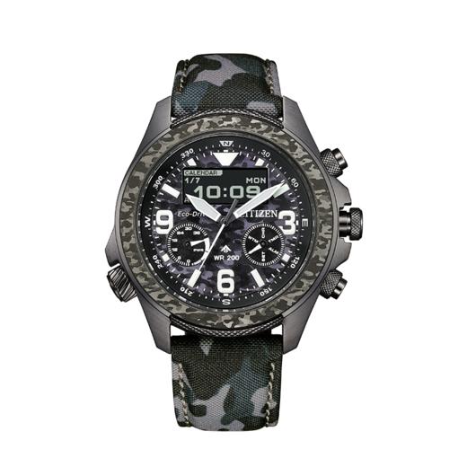 西铁城/CITIZEN覆膜运动光动能钢带男表JV1008-63E 商品图9