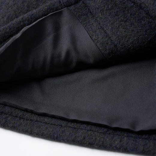 ROMI STUDIO“自我轮廓”*绵羊毛暗纹立领宽松毛呢外套 441D3018 商品图3