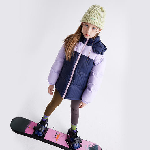 fx-【高于国标】儿童撞色拼接羽绒服 PDWT2413 商品图3