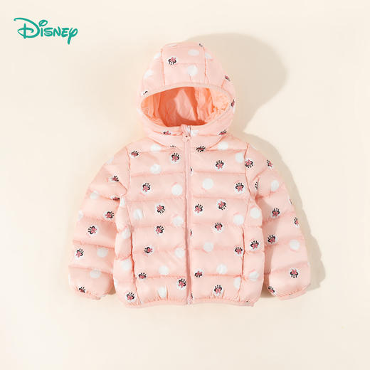 迪士尼【校服神器】24秋冬新款女童连帽防风轻薄羽绒服轻暖可内搭外套ZD4DS023 商品图8