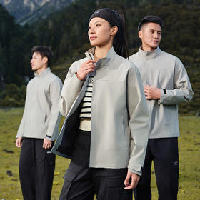 自由基地秋冬新品立领抗撕裂防静电薄款风衣冲锋衣外套团队定制款 NMJ-2016