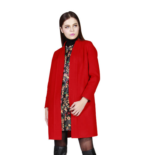 【伯妮斯茵】红色大衣 176C061 商品图3