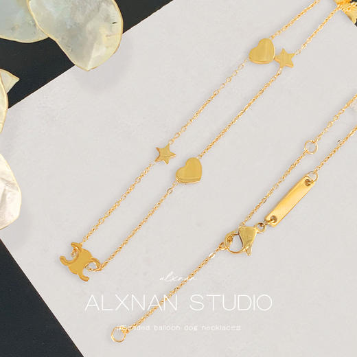 鹿鹿推荐 • 【原价79秒杀36.9亏本秒！】凯旋门爱心星星精致18K项链 商品图3