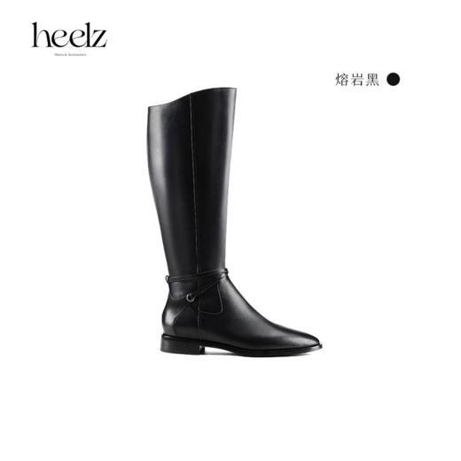 heelz设计师手工鞋履 ｜酷飒Ellen经典条带骑士靴2公分 商品图0