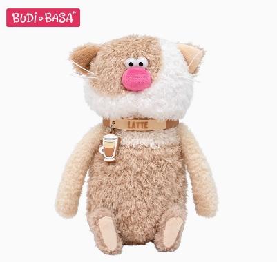 咖啡喵呜 “拿铁”，19公分 毛绒玩具 商品图0