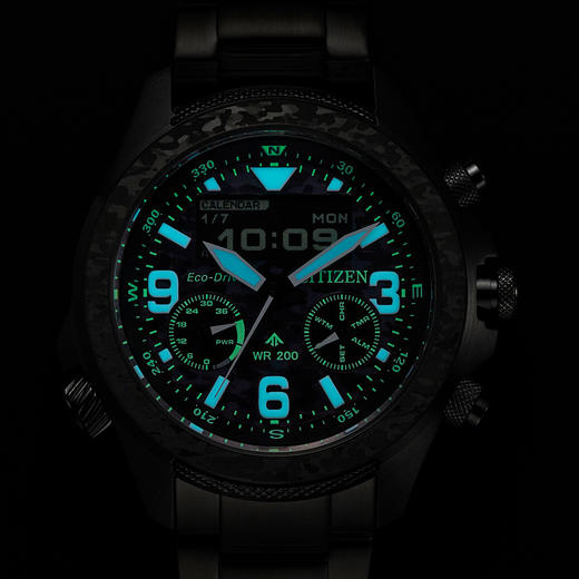 西铁城/CITIZEN覆膜运动光动能钢带男表JV1008-63E 商品图5