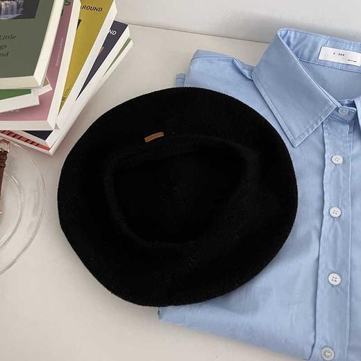 【时尚感爆棚！毛线针织贝雷帽】春秋画家帽显脸小日系薄款设计感小众网红潮，随心搭配各种风格衣服。ry 商品图5