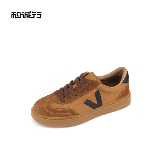 和诚行 2024秋冬新款时尚百搭休闲鞋男厚底复古德训鞋1050141 商品图1